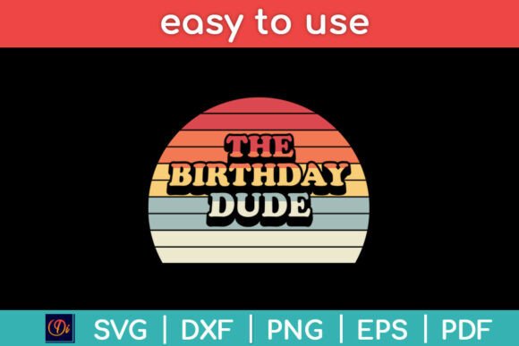Birthday Dude Vintage Retro Design Review