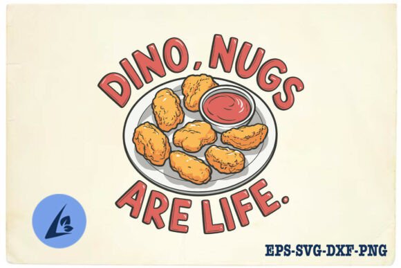 Dino Nugg Are Life Funny Chicken SVG