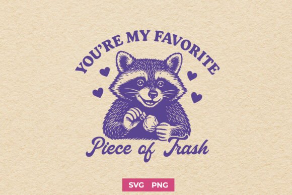 Feral but Loving It SVG: A Raccoon Design That Works