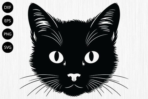 Funny Cat SVG: Peeking Cats Template for Playful Embroidery Projects