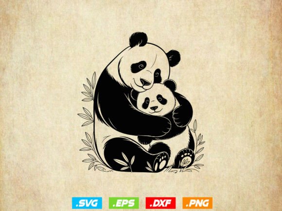 Funny Panda SVG: A Playful Design for Embroidery Projects