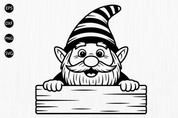 Gnome SVG, Funny Gnome SVG,Gnome Clipart