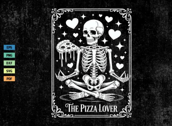 Pizza Lover Funny Skeleton SVG PNG Review