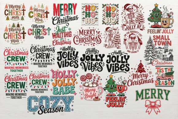 Retro Christmas Funny Animal SVG Bundle Review