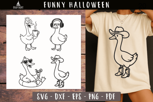 Silly Goose Svg Funny Animal Designs