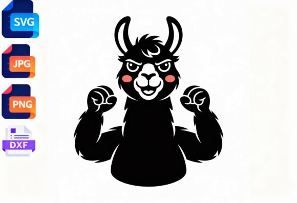 Strong Llama Svg Funny Gym Workout