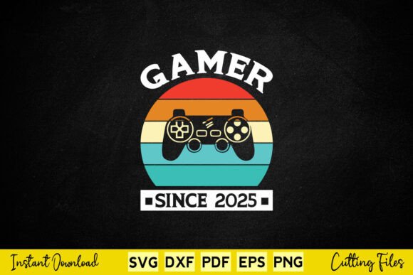 Vintage Gamer Since 2025: A Retro Design for Modern Crafters