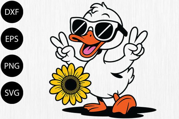 Working With the Duck Dancing Svg Funny Duck Clipart Png